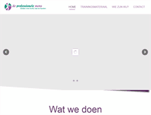 Tablet Screenshot of deprofessionelemens.nl
